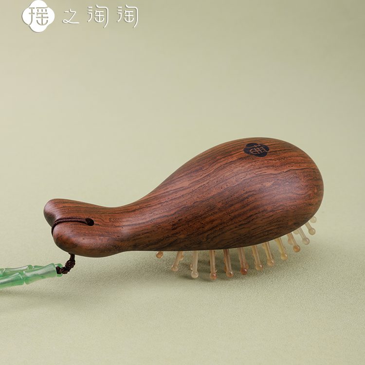 瑶之淘淘【轻络羊角头皮梳】护发顺发气囊梳便携头部按摩女生礼物