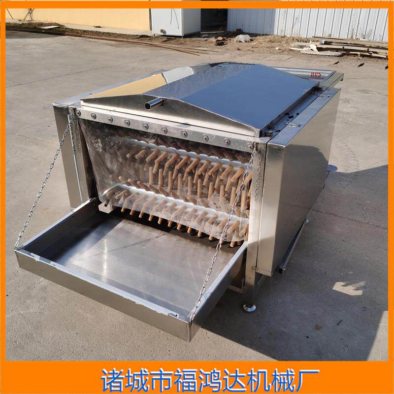 胶棒传动式家禽类去毛机 七轴鸡鸭鹅中型脱毛机 鸭子全自动打毛机