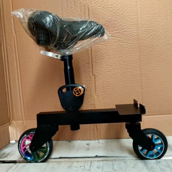 单腿驴旱冰车陆地溜冰车滑轮车轮式单腿驴全民健身器材含手柄手杖