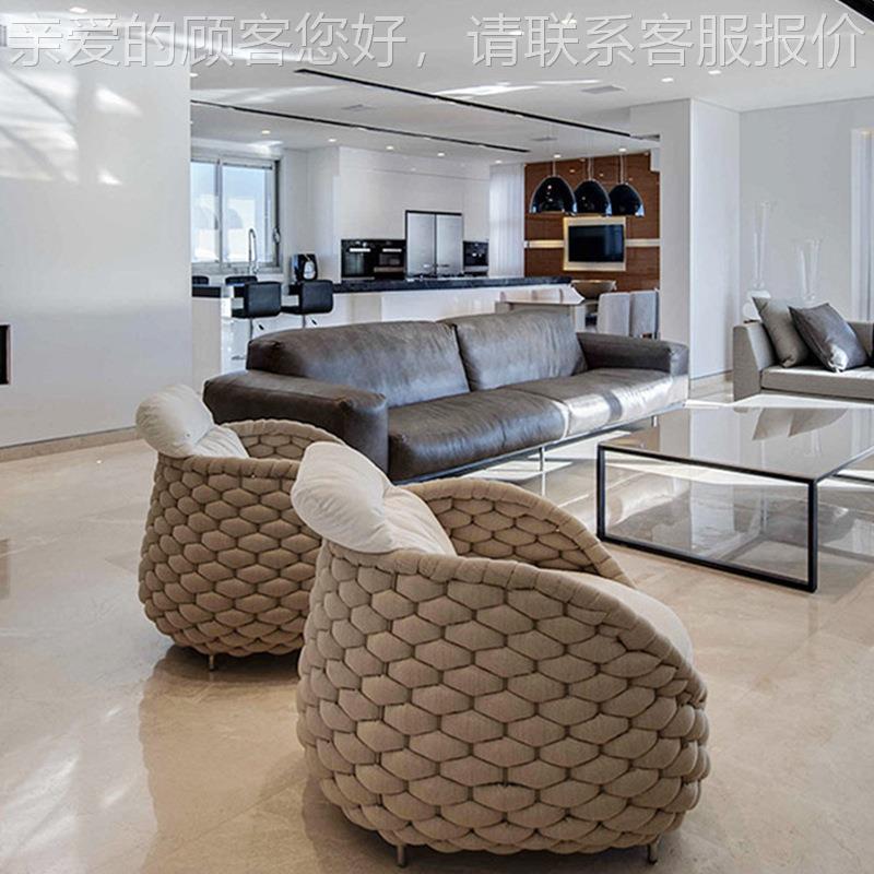 户沙发庭240室外休闲酒店软装编家具外别墅院区防水创藤意家具藤