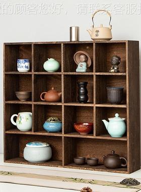 防尘茶双门壁挂茶具收纳柜00135茶具架壶紫砂壶收纳架开多宝阁化