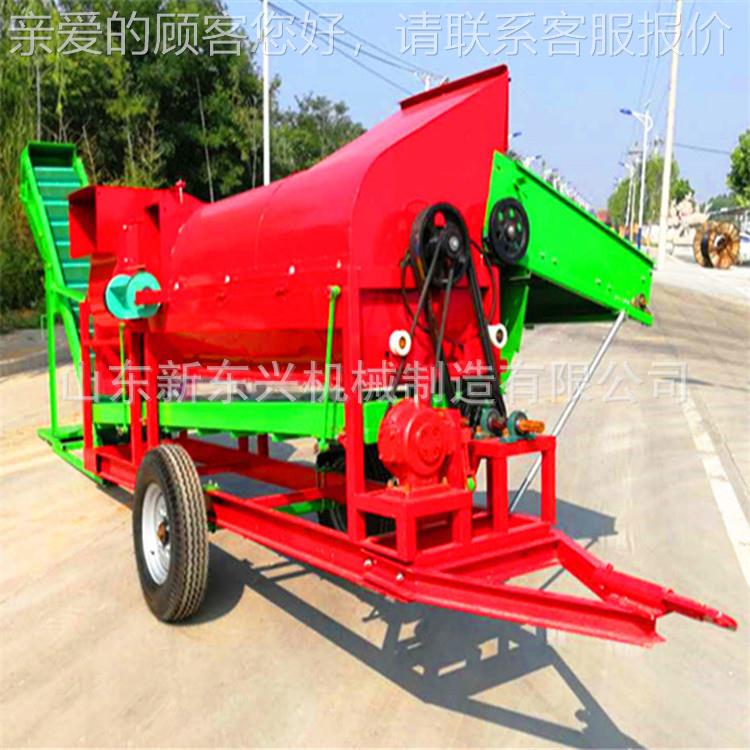 干湿两 用拖拉牵引摘果机机自动GAM上料摘果果机 长果摘机