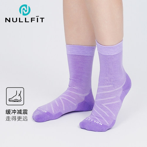 减震中筒运动袜美利奴速干羊毛袜