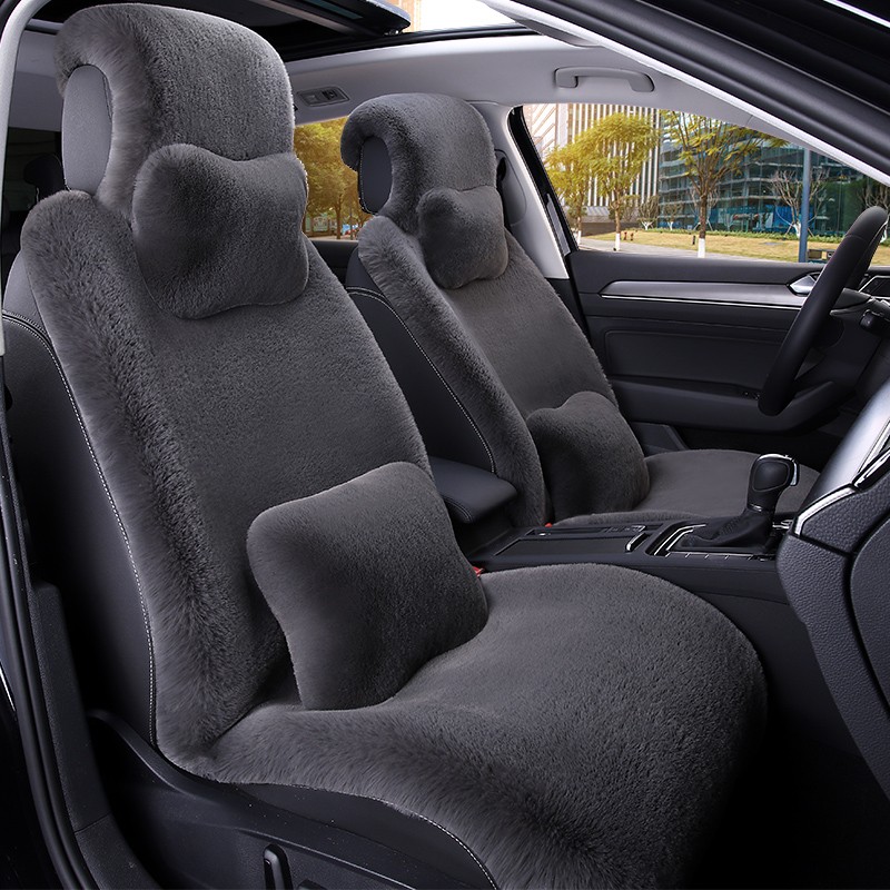 汽车坐垫冬季短毛绒单片正副驾驶司机座冬L天加厚货车单个通用座