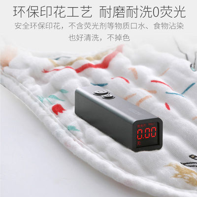 婴儿围嘴口水巾纯棉纱布新生儿男女宝宝吃饭围兜防V水吐奶秋冬加