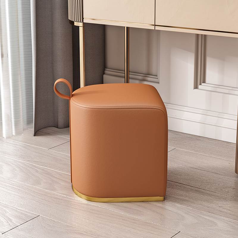 泉嘉福现代简约久坐舒服凳欧式真皮客厅茶几沙发凳家用门口换鞋凳