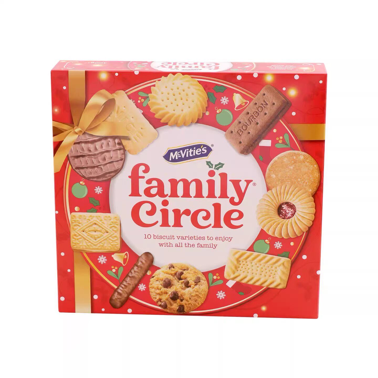 香港代购英国MCVITIES麦维他消化饼什锦多曲奇家庭装圣诞节日礼盒