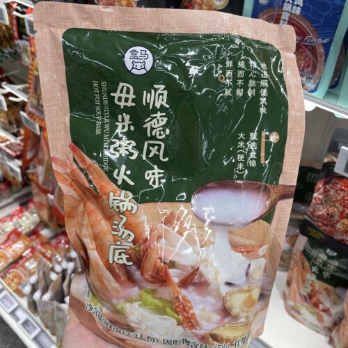 盒马顺德风味毋米粥火锅汤底800g