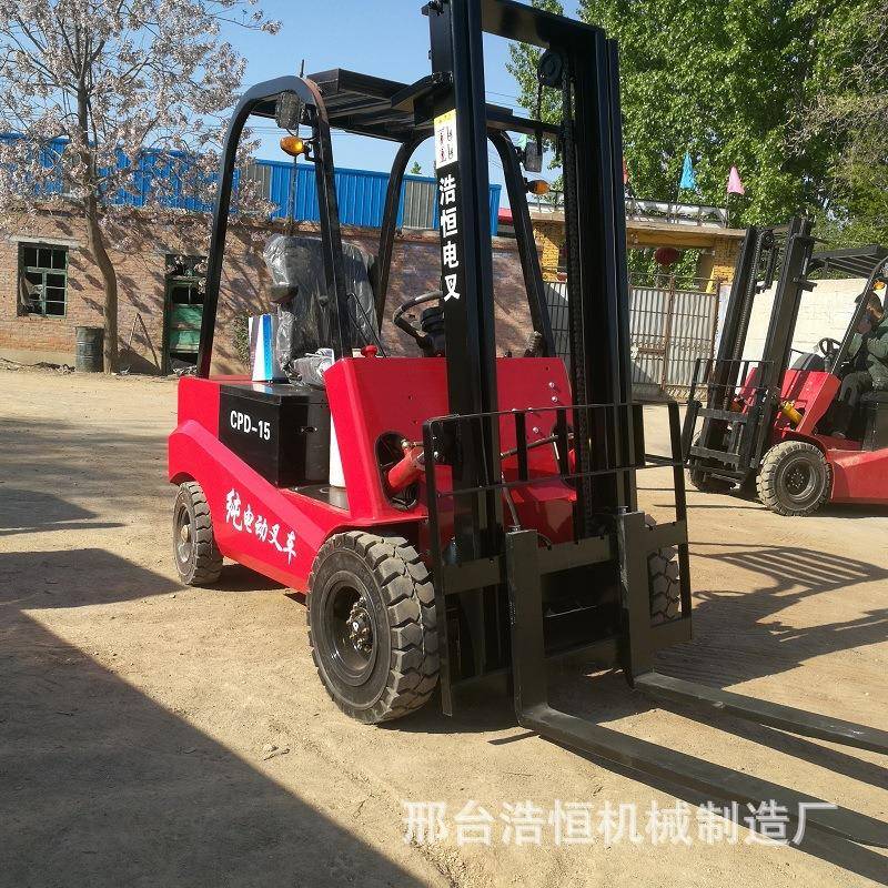 座驾式液压叉车电动四轮搬运车一吨2吨重型