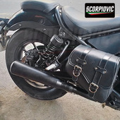 C19复古尾段 红宝龙TNT150i CB1100 摩托车排气管 CM300 幼狮500