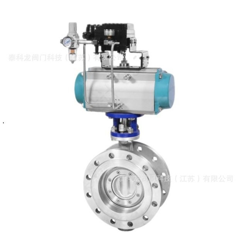 TD643H调节型气动三偏心金属硬密封法兰蝶阀DN50 65 80 100 125