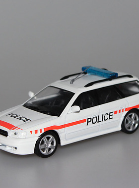 23014 SUBARU LEGACY 2.5 SW 2000 警车合金车模型