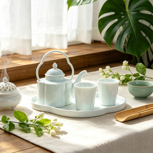 景德镇新中式海棠茶具