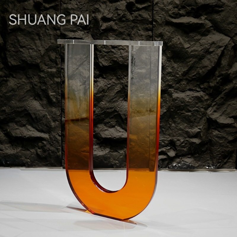 亚克力透明异型桌脚餐桌书桌岩板支撑架U形桌腿水波纹桌角支架,模玩/动漫/周边/娃圈三坑/桌游,文化/体育周边,淘宝优惠券,粉丝福利购,淘宝优惠卷