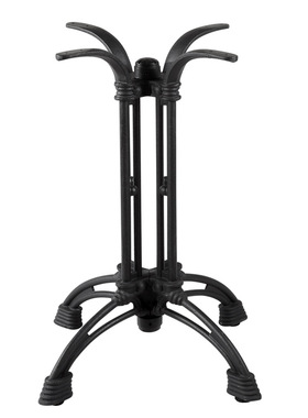 厂家直供马蹄四脚餐桌脚[SP-MTL130]黑色桌腿桌脚 咖啡厅台架支架