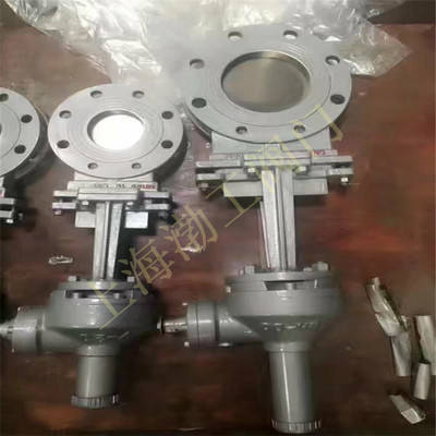 伞齿轮不锈钢明杆刀闸阀 PZ573X-16P 污水矿浆煤渣刀闸阀