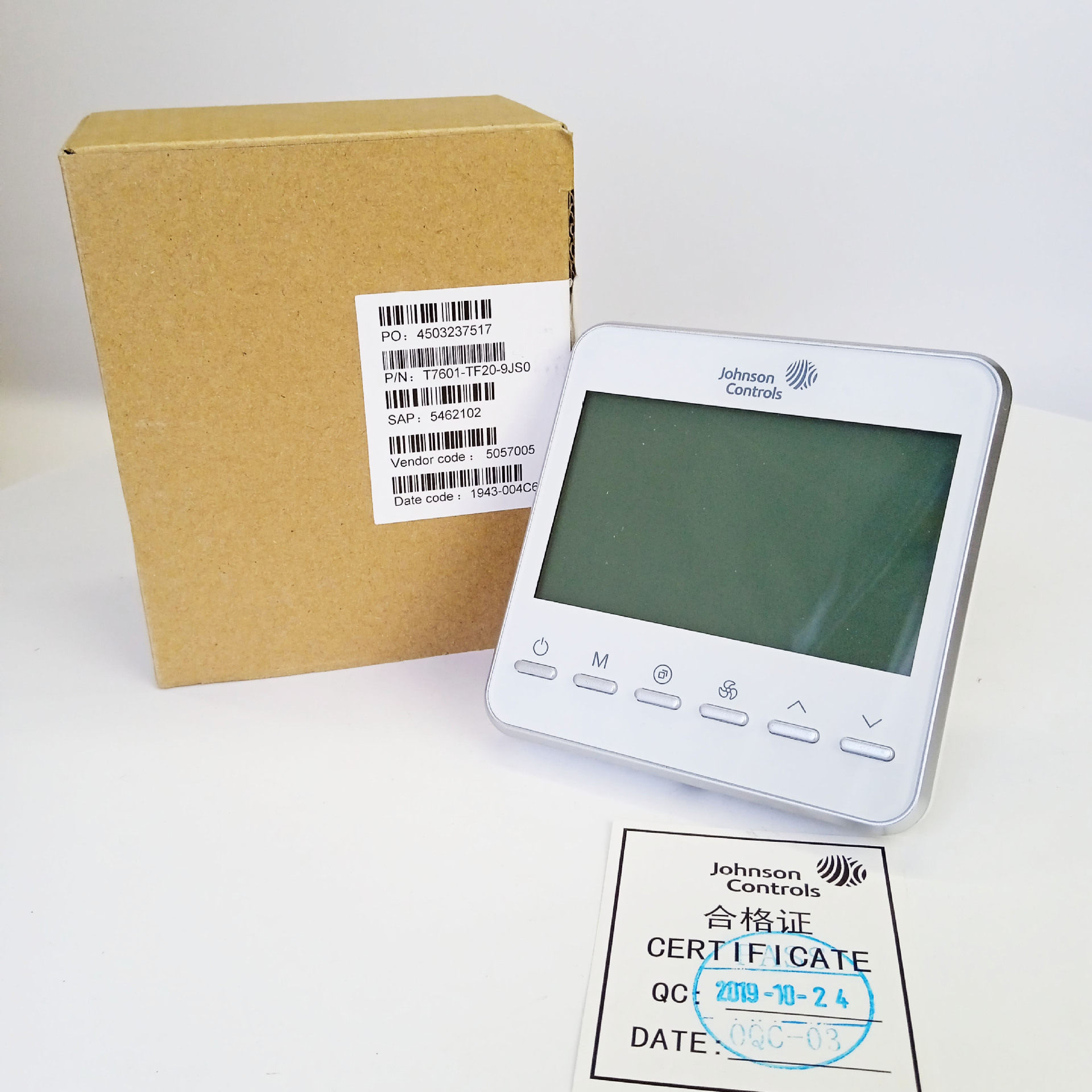 江森T7601-TF20-9JS0 T7603-T000-1JF0智能网络风机盘管温控器