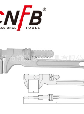 桥防/CNFB无磁 耐腐蚀 不锈钢猴式活扳手T88118