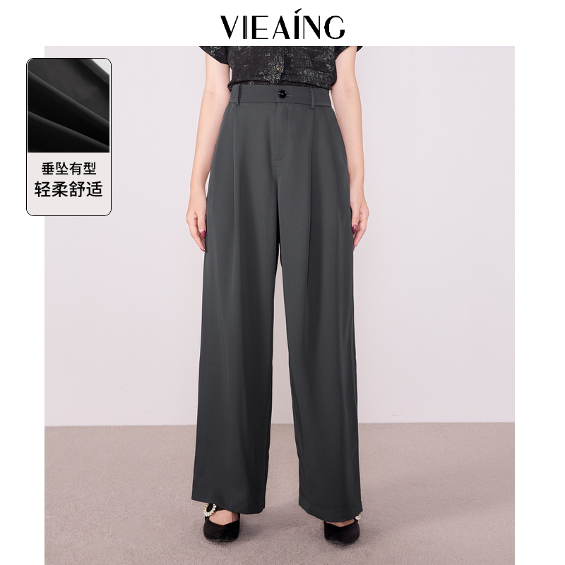 VIEA.ING薇迎通勤灰色西装裤长裤