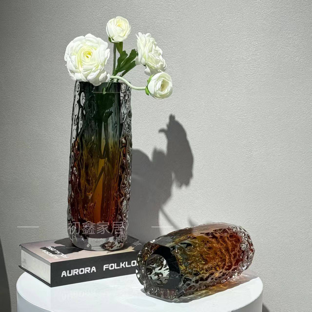 创意简约轻奢琉璃花瓶水培花器工艺品家居客厅玻璃插花装饰品摆件,橡塑材料及制品,其他塑料制品,淘宝优惠券,粉丝福利购,淘宝优惠卷