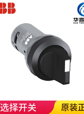 ABB C2SS2-10B-20 黑色 二位置选择开关（不带灯型）两副触点 2NO