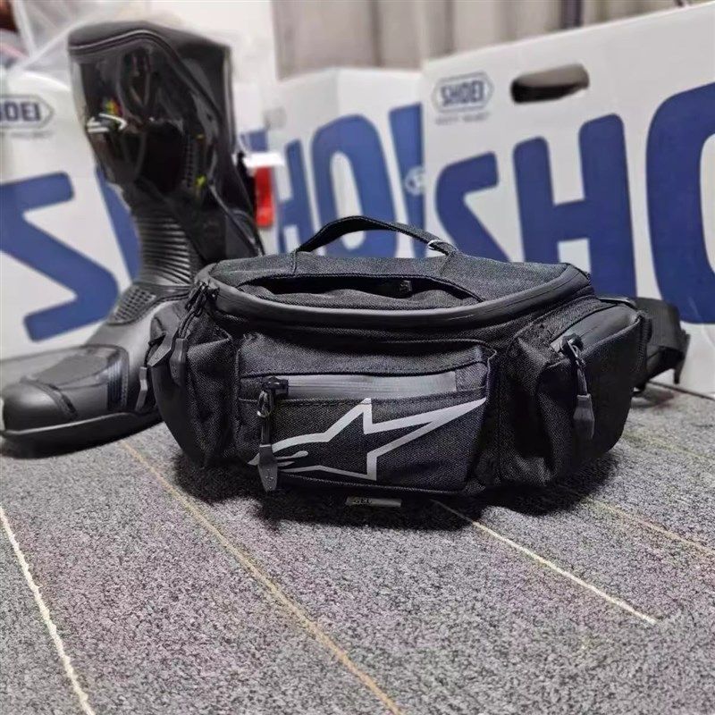 A星摩托车斜挎防雨水骑行腰包橙色绿色休闲摩旅公路骑士斜挎腰包