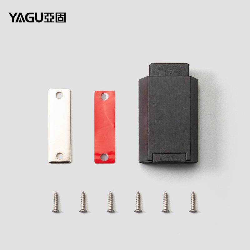 亚固重型柜门反弹器隐形房门强磁吸按压式回弹碰珠按弹高门开门器