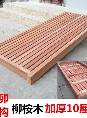 1.5米加厚定制全实木床板1.8护腰硬板1.2m环保床垫透气排骨架