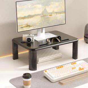 电脑萤幕增高架可调节桌面笔记本台式置物架收纳支架升高垫高