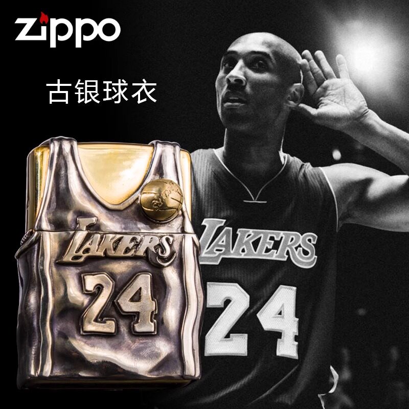 科比打火机zippo正版原装正品煤油芝宝男士纪念款限量版绝版24号