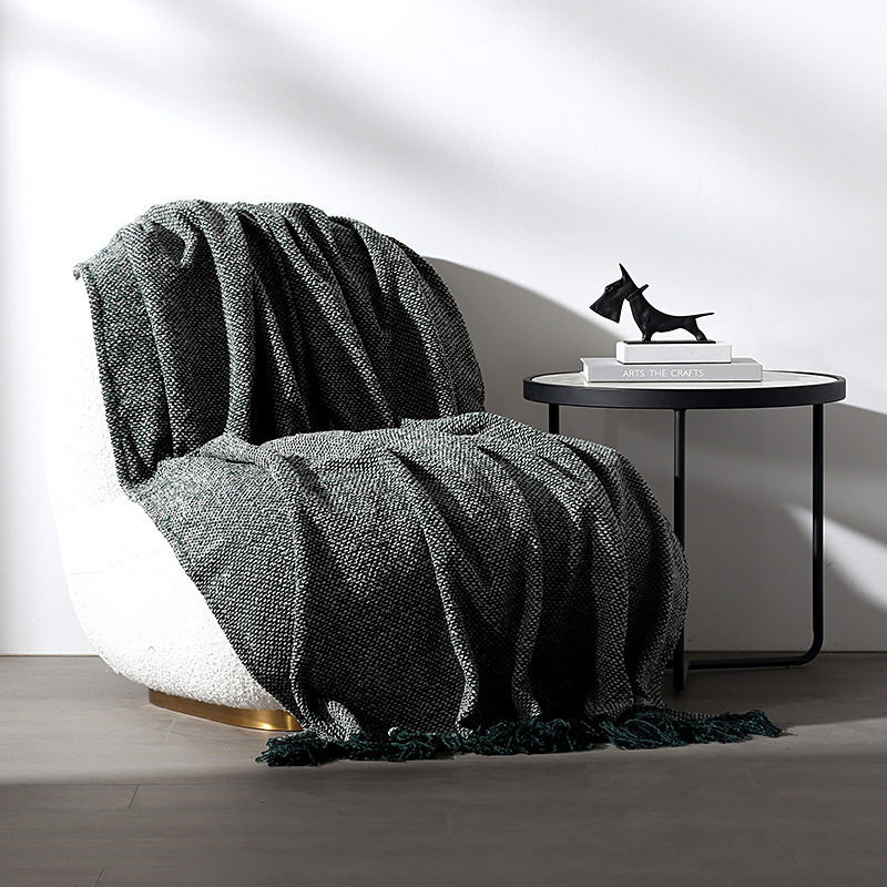 现代简约灰绿色搭毯床尾巾毯客厅沙发主卧床搭装饰毯样板间软装,自行车/骑行装备/零配件,自行车撑伞架,淘宝优惠券,粉丝福利购,淘宝优惠卷