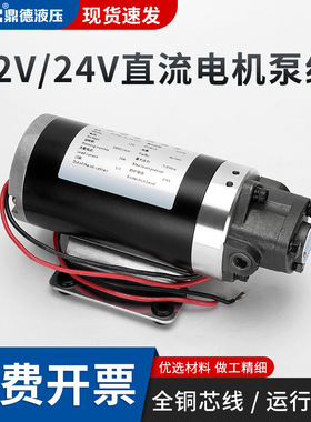 小型液压油泵12V/24V直流电机泵组泵头TOP-10A-2.5L/TOP-11A/12A