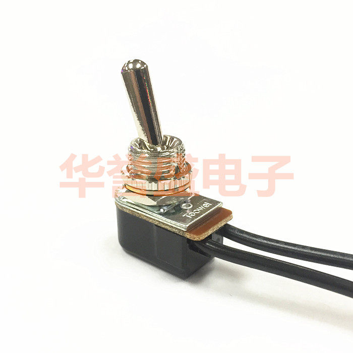太玮TOOWEI T6001X 钮子 摇头 摇臂开关 2脚2档 带线 引线脚