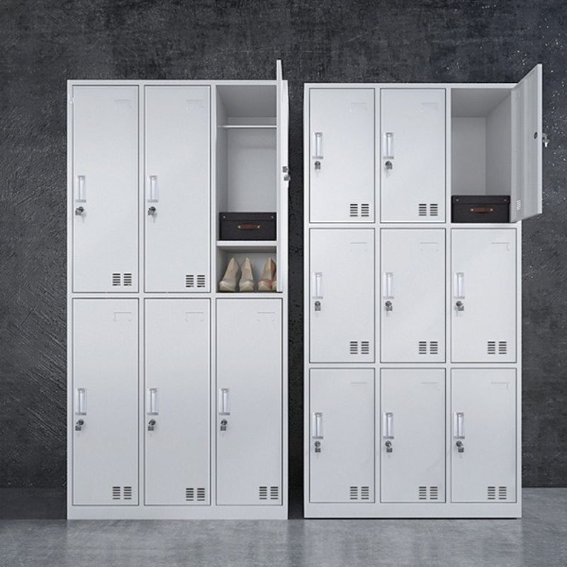 不锈钢12门更衣柜实验室员工更衣柜 不锈钢员工储物柜