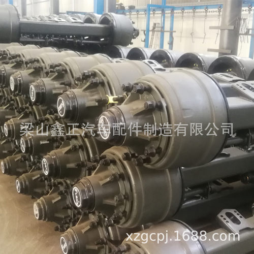 axles梁山鑫正现货出售车桥 车桥总成美式车轴德式车轴半挂车车桥