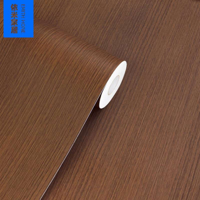 韩版PVC木纹贴纸自粘墙纸壁纸展柜家具翻新加厚导气槽贴膜HMD9060