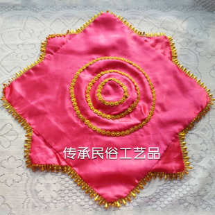 舞蹈手绢花批发 加厚麻纱东北秧歌舞蹈手绢花 广场舞二人转方巾