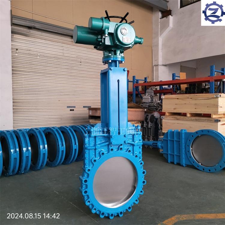 智工电动双向密封刀闸阀ZGLP97X-16CDN500浆液阀