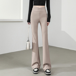 百搭宽松马蹄喇叭卫裤 微喇运动裤 裤 休闲显瘦西装 女2025春秋新款