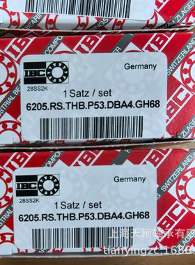 德国IBC轴承 IBC 6205 6205.RS.THB.P53.DBA4.GH68 IBC高精密轴承