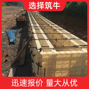 钢塑模板现浇隧道污水沟用模具公边坡截水沟定型模板水沟现浇模板