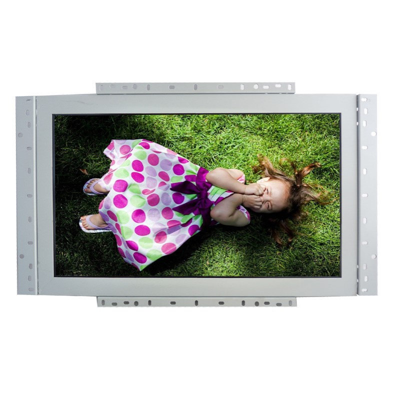 15寸工业触摸显示器嵌入式金属电阻触摸自动化自助缴费终端机厂家