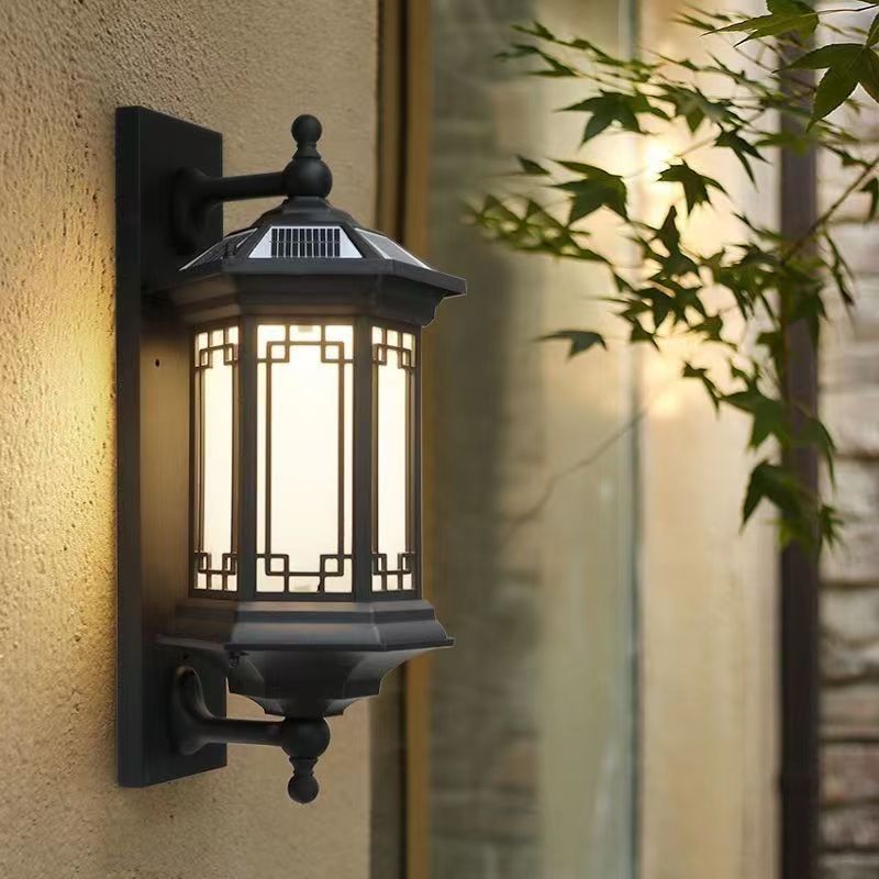 壁灯户外灯具太阳能新中式防水庭院灯别墅花园家用led太阳能壁灯