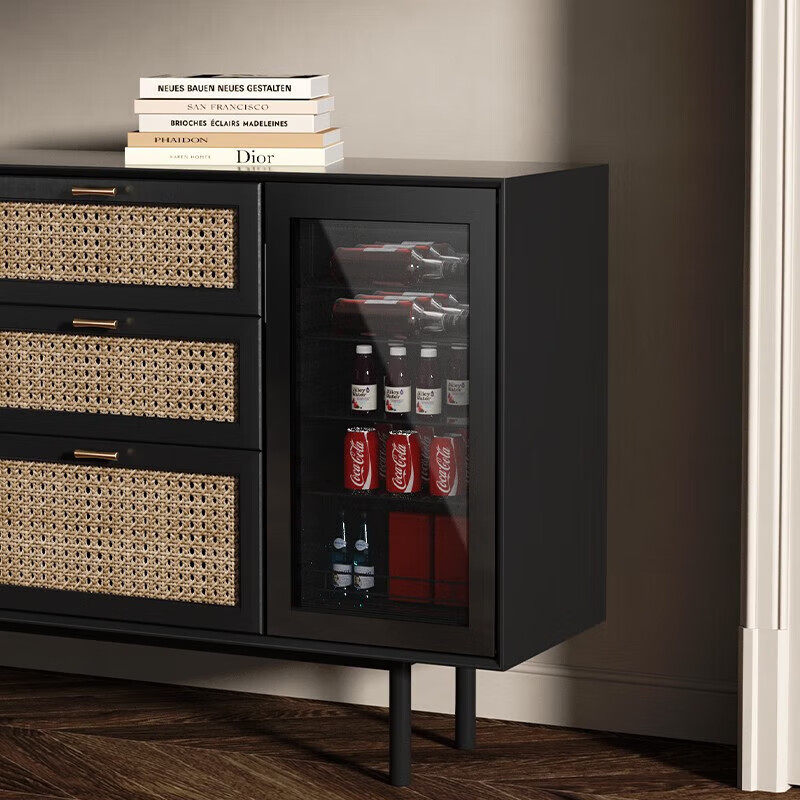 哈士奇超薄可嵌入多功能冰吧冷柜 SC-62A-S 黑色立式冷藏柜