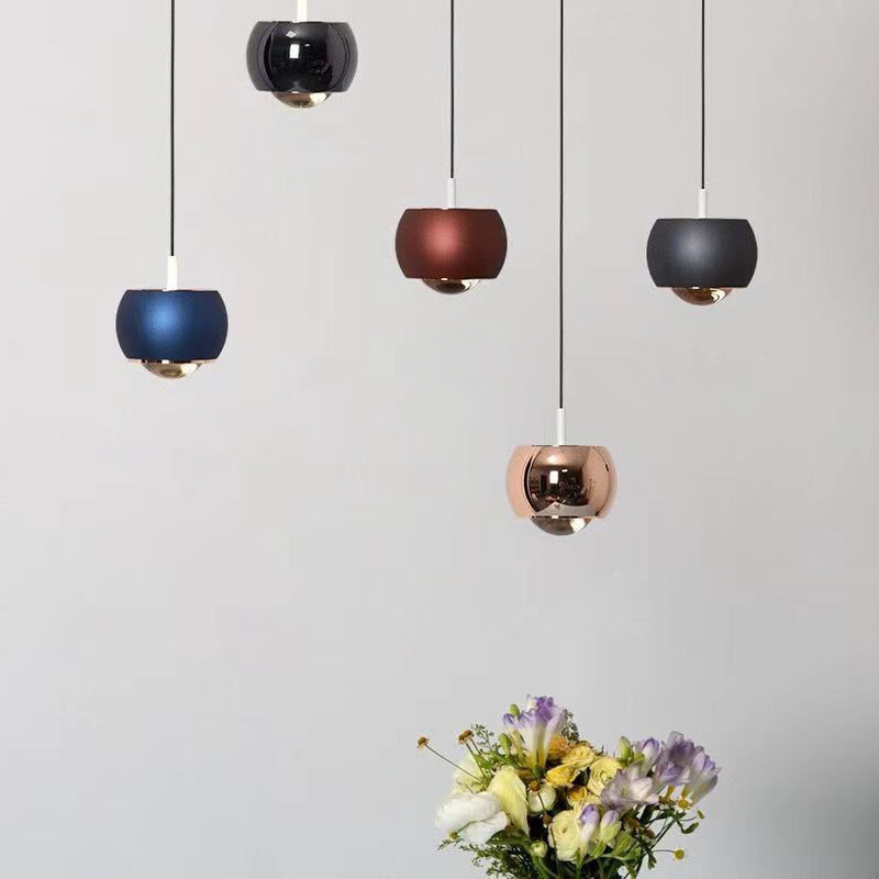 北欧床头吊灯现代简约卧室书房客厅餐厅玄关升降调节网红圆球灯具
