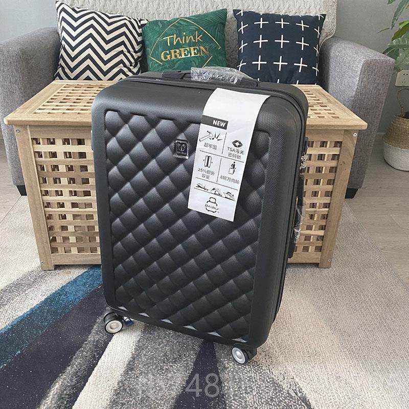 正品结实耐仙女白20寸超轻用登音行李箱机密码旅行箱静24托运女拉