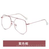 正品 潮视流近光防辐射抗素蓝光网红大镜框平面护眼睛颜 眼镜女韩版