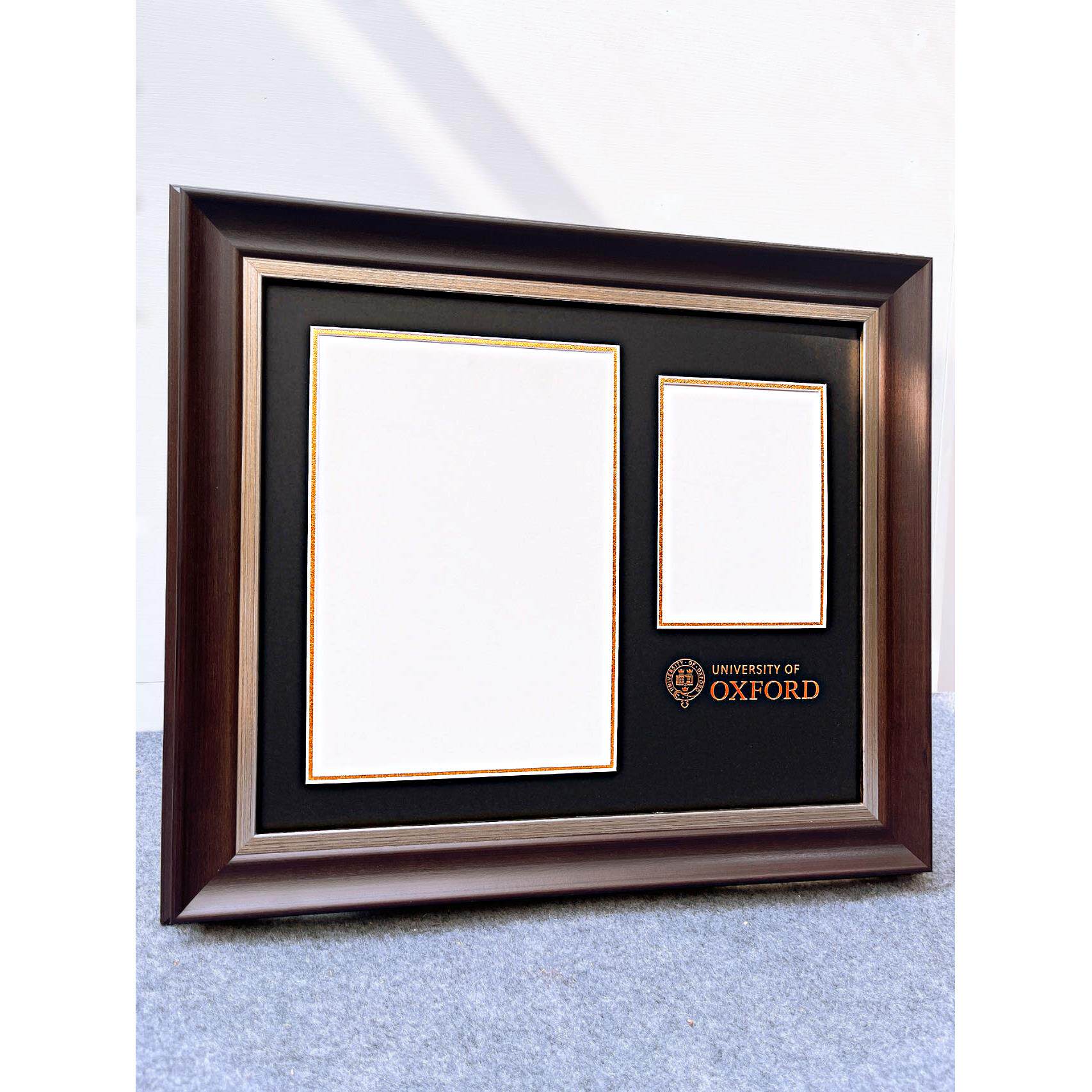 证书展示画框实木相框定制任意尺寸荣誉证书框墨尔本毕业文凭证书