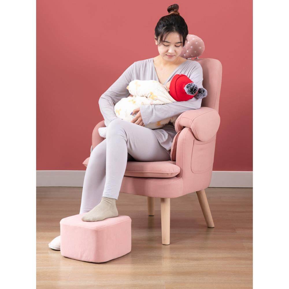 lamomi喂奶哺乳椅子沙发凳月子中心母婴室沙发孕产妇单人靠背电动