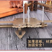 中式 复古庭院花园木门锁 仿古大门插销门扣栓门闩纯铜门栓锁扣老式